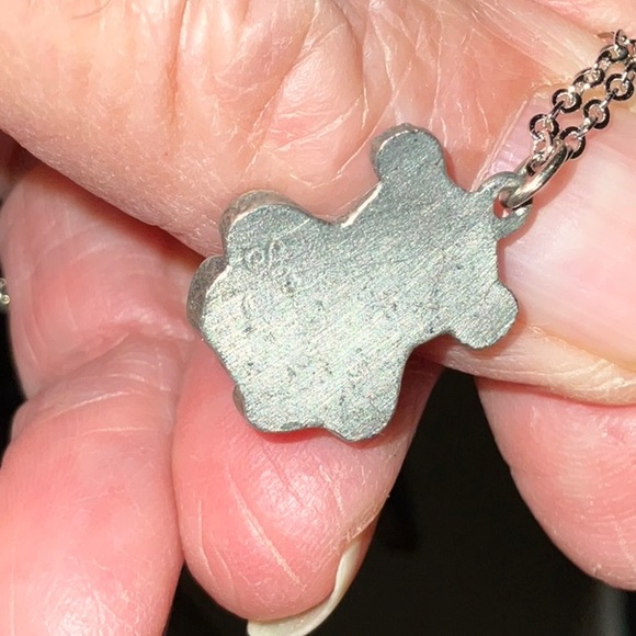 Bear Pendant On Silver-Tone Chain Marked KOREA - Picture 8 of 12